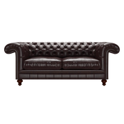 Allingham 3 Sits Chesterfield Soffa Old English Smoke