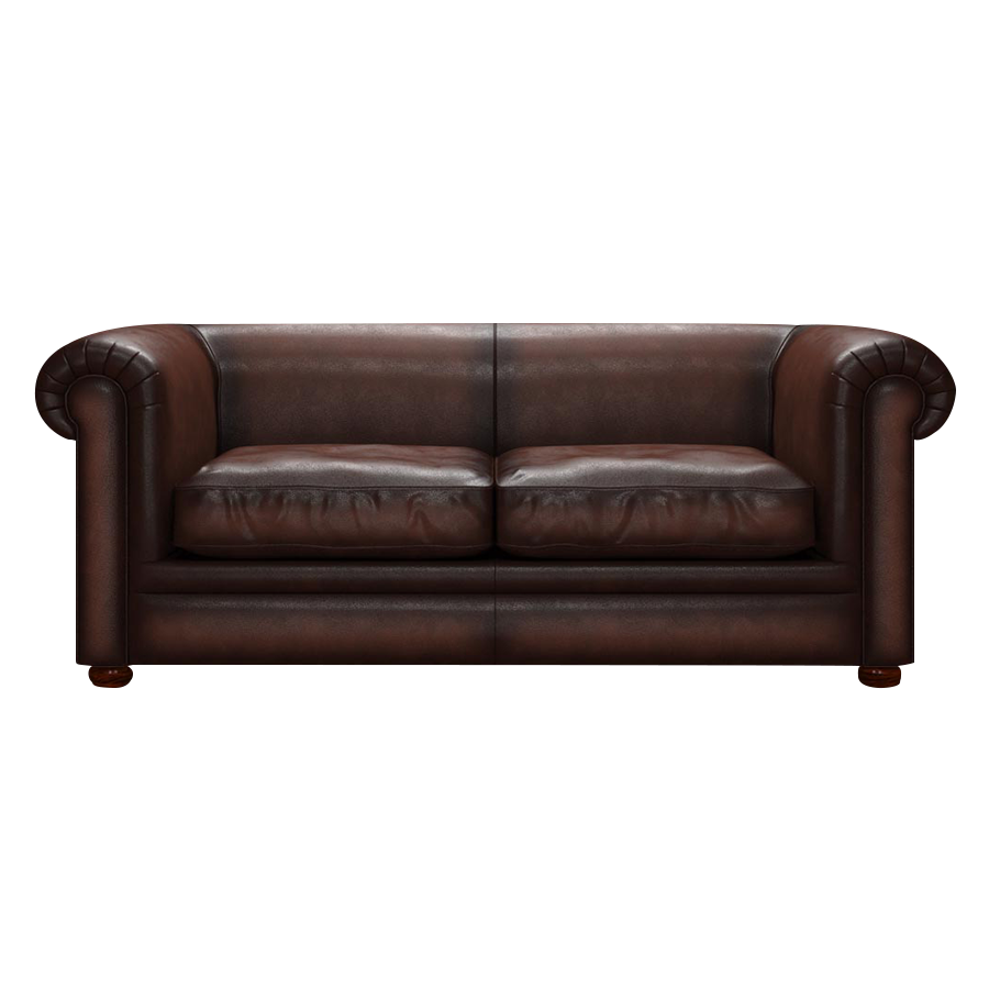 Austen 3 Sits Chesterfield Soffa Antique Brown