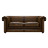 Austen 3 Sits Chesterfield Soffa Antique Gold