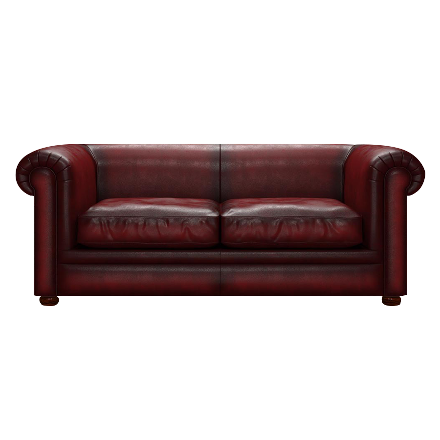 Austen 3 Sits Chesterfield Soffa Antique Red