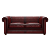 Austen 3 Sits Chesterfield Soffa Antique Red