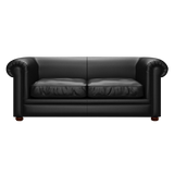Austen 3 Sits Chesterfield Soffa Birch Black