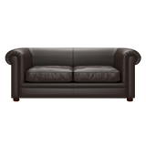 Austen 3 Sits Chesterfield Soffa Birch Brown