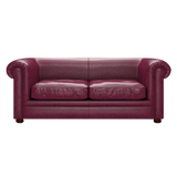Austen 3 Sits Chesterfield Soffa Old English Burgundy