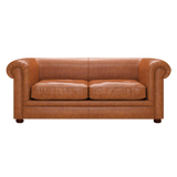 Austen 3 Sits Chesterfield Soffa Old English Saddle