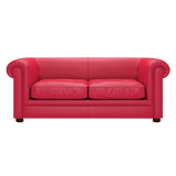 Austen 3 Sits Chesterfield Soffa Shelly Flame Red