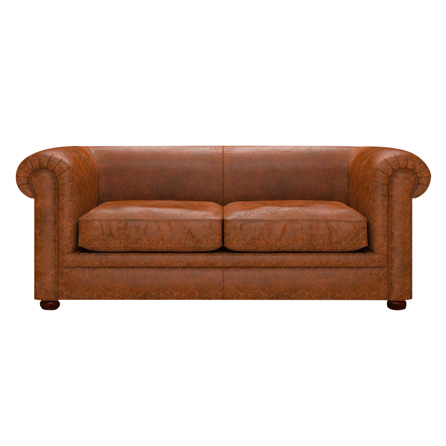 Austen 3 Sits Chesterfield Soffa Tudor Chestnut