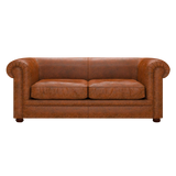 Austen 3 Sits Chesterfield Soffa Tudor Chestnut
