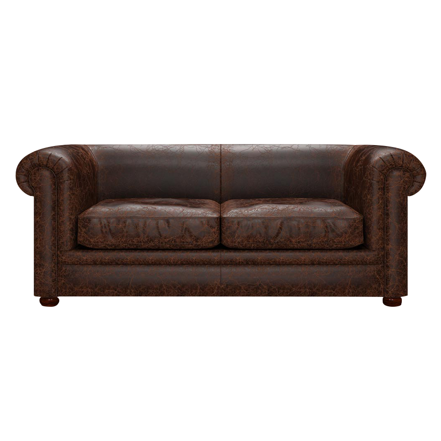 Austen 3 Sits Chesterfield Soffa Tudor Mahogany