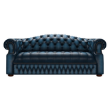 Blanchard 3 Sits Chesterfield Soffa Antique Blue