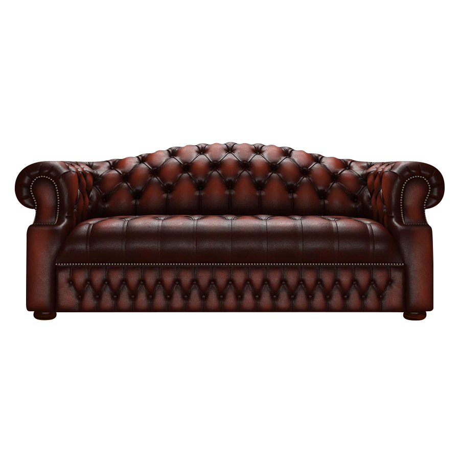 Blanchard 3 Sits Chesterfield Soffa Antique Chestnut