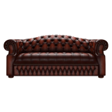 Blanchard 3 Sits Chesterfield Soffa Antique Chestnut