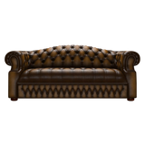 Blanchard 3 Sits Chesterfield Soffa Antique Gold