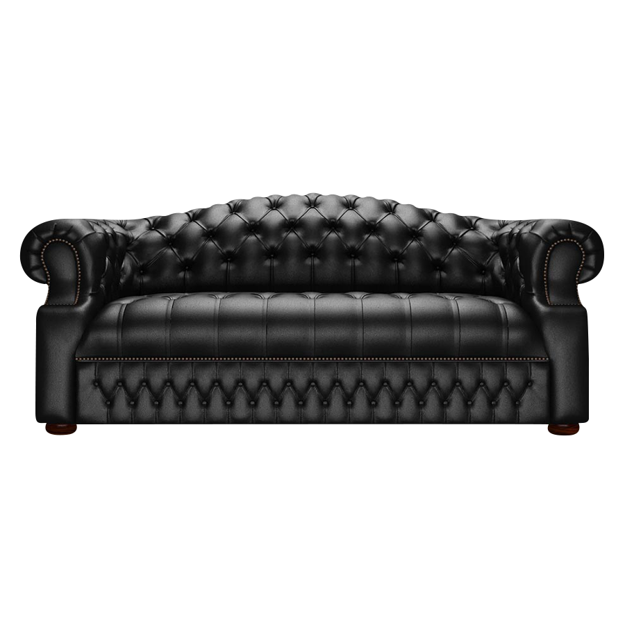 Blanchard 3 Sits Chesterfield Soffa Birch Black