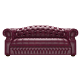 Blanchard 3 Sits Chesterfield Soffa Old English Burgundy