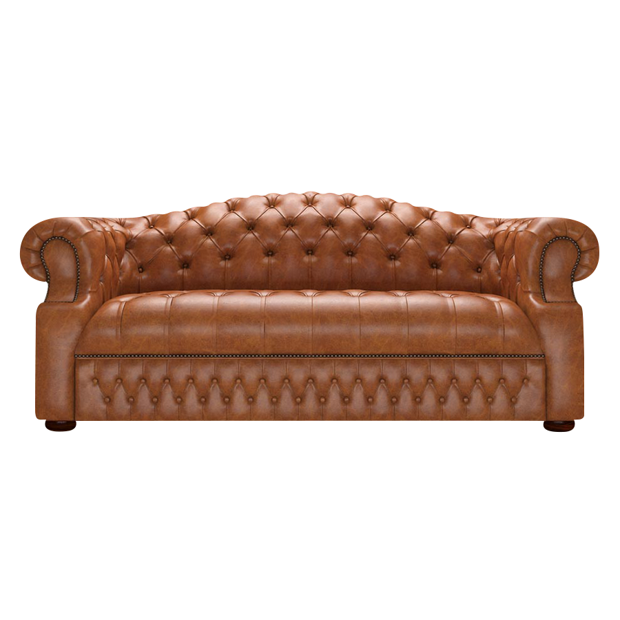 Blanchard 3 Sits Chesterfield Soffa Old English Saddle
