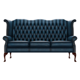 Byron 3 Sits Chesterfield Soffa Antique Blue