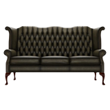 Byron 3 Sits Chesterfield Soffa Antique Olive