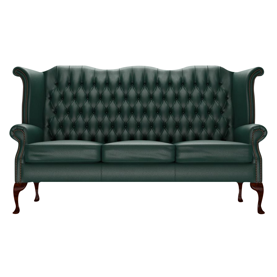 Byron 3 Sits Chesterfield Soffa Birch Forest Green
