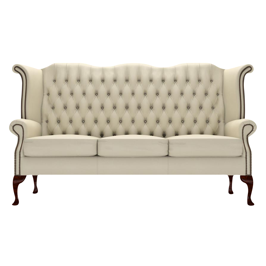 Byron 3 Sits Chesterfield Soffa Birch Ivory