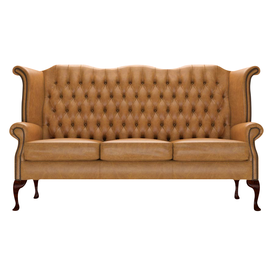 Byron 3 Sits Chesterfield Soffa Old English Buckskin