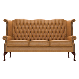 Byron 3 Sits Chesterfield Soffa Old English Buckskin