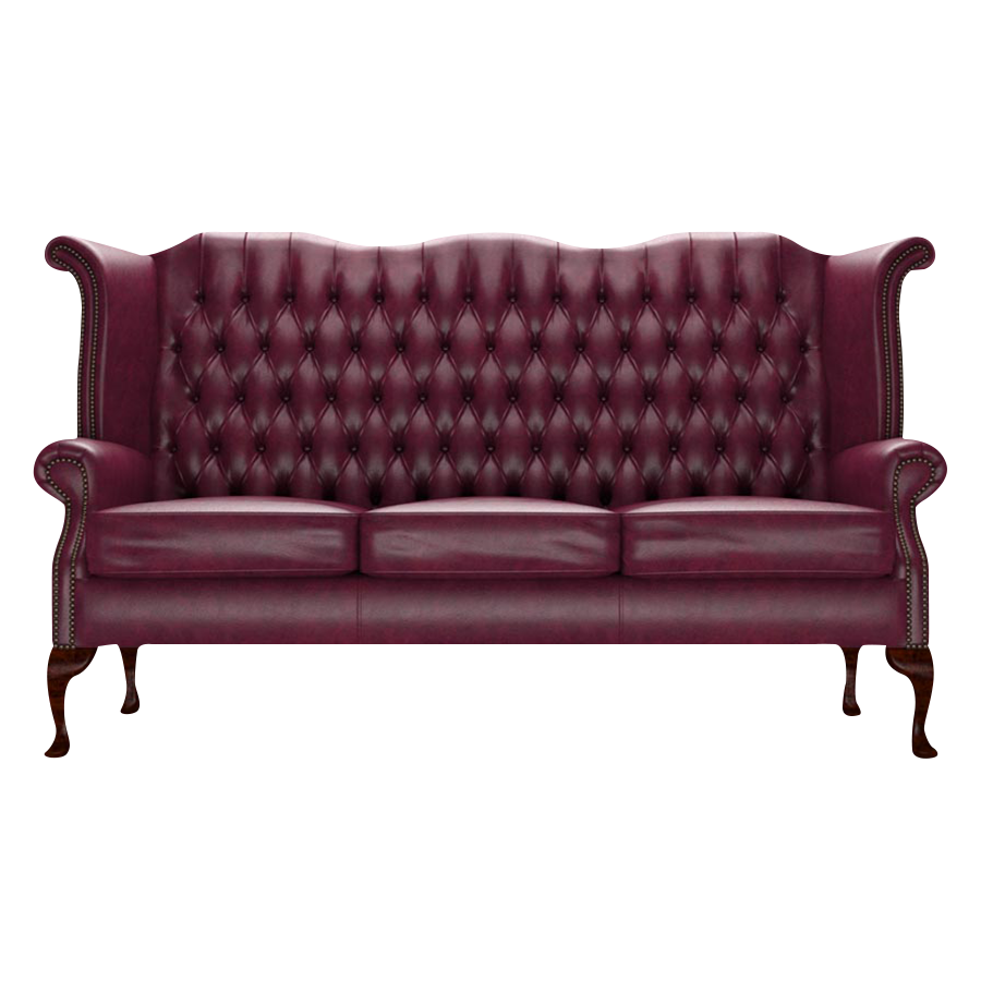 Byron 3 Sits Chesterfield Soffa Old English Burgundy