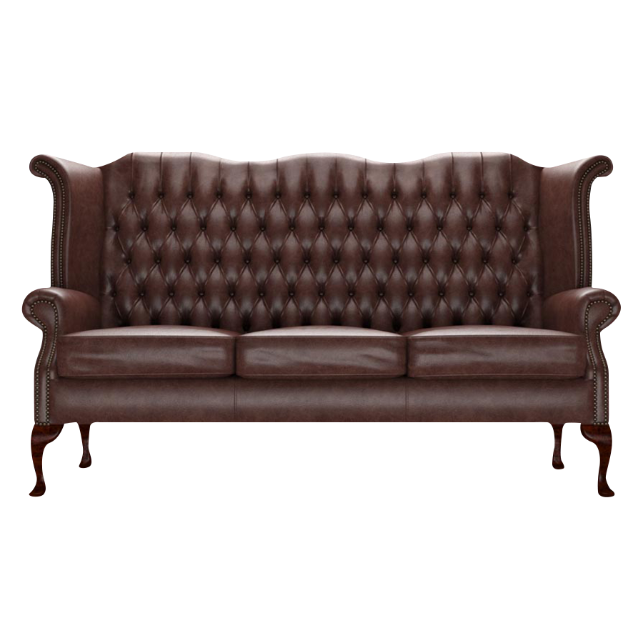 Byron 3 Sits Chesterfield Soffa Old English Dark Brown