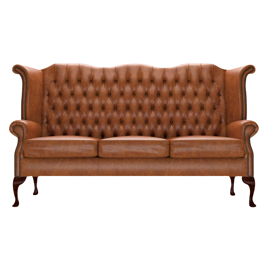 Byron 3 Sits Chesterfield Soffa Old English Saddle
