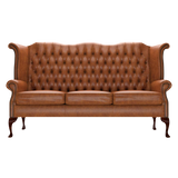 Byron 3 Sits Chesterfield Soffa Old English Saddle