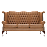 Byron 3 Sits Chesterfield Soffa Old English Tan