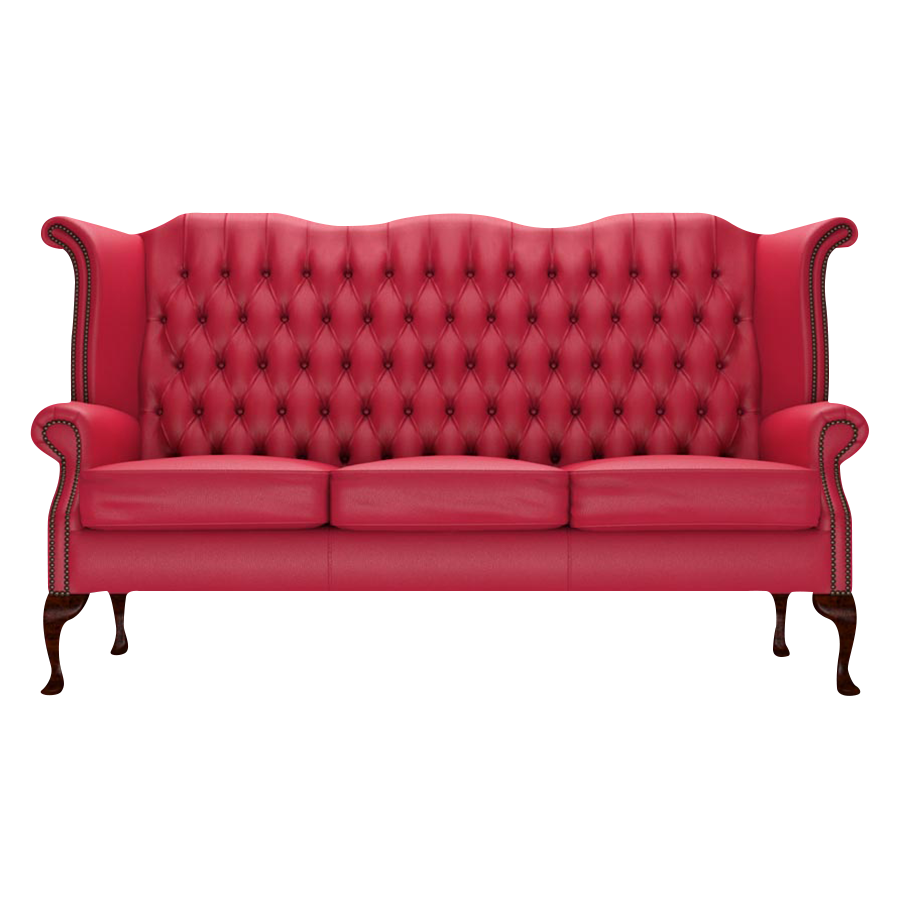 Byron 3 Sits Chesterfield Soffa Shelly Flame Red
