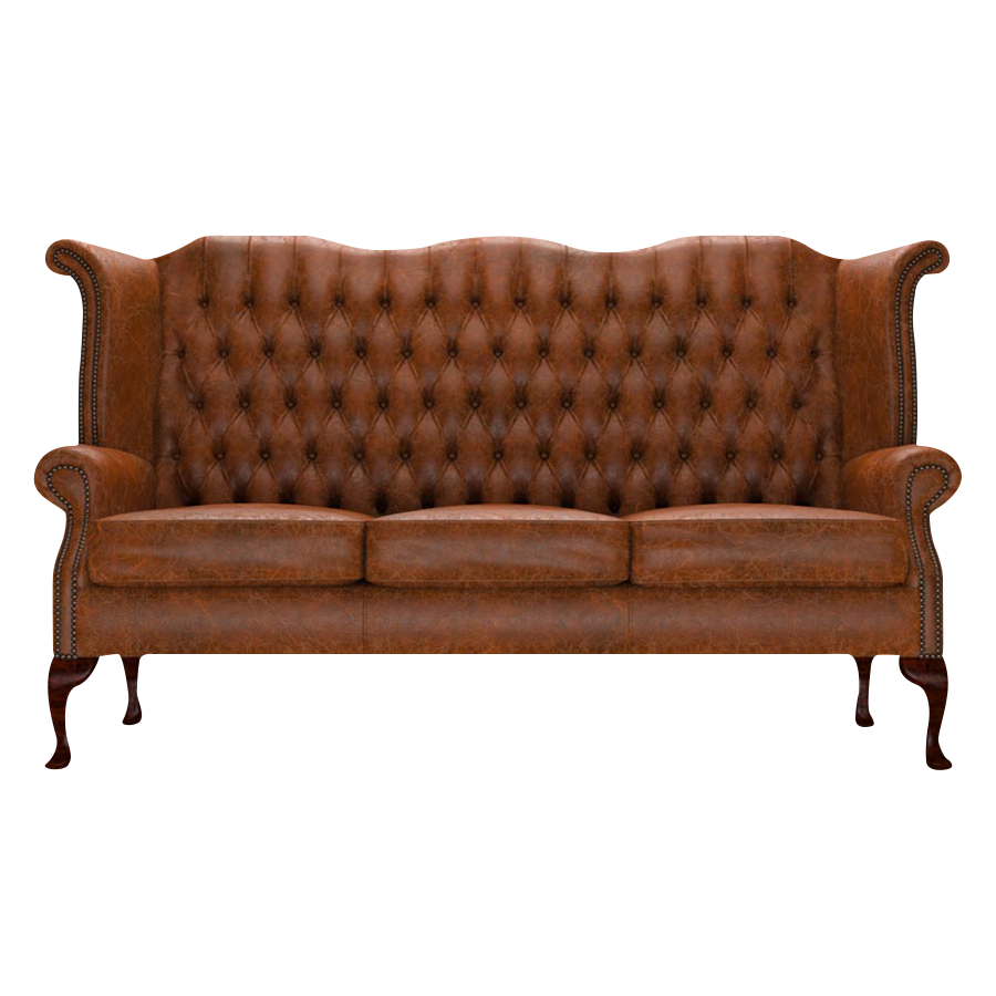 Byron 3 Sits Chesterfield Soffa Tudor Chestnut