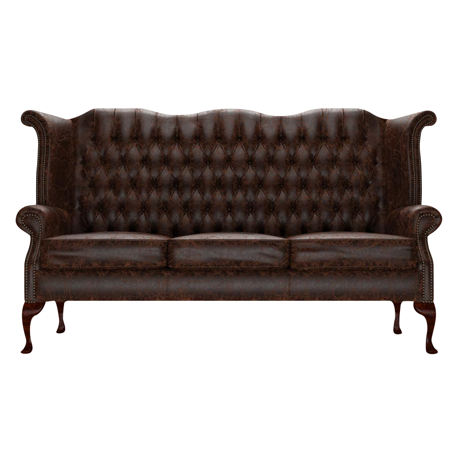 Byron 3 Sits Chesterfield Soffa Tudor Mahogany