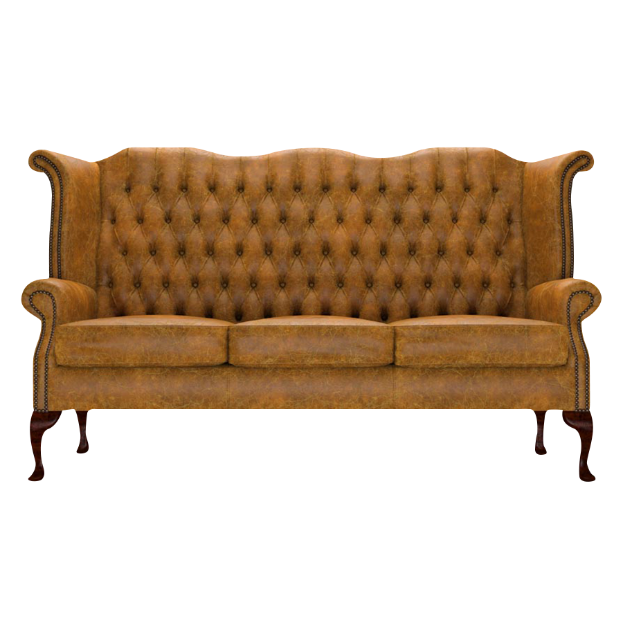 Byron 3 Sits Chesterfield Soffa Tudor Mustard