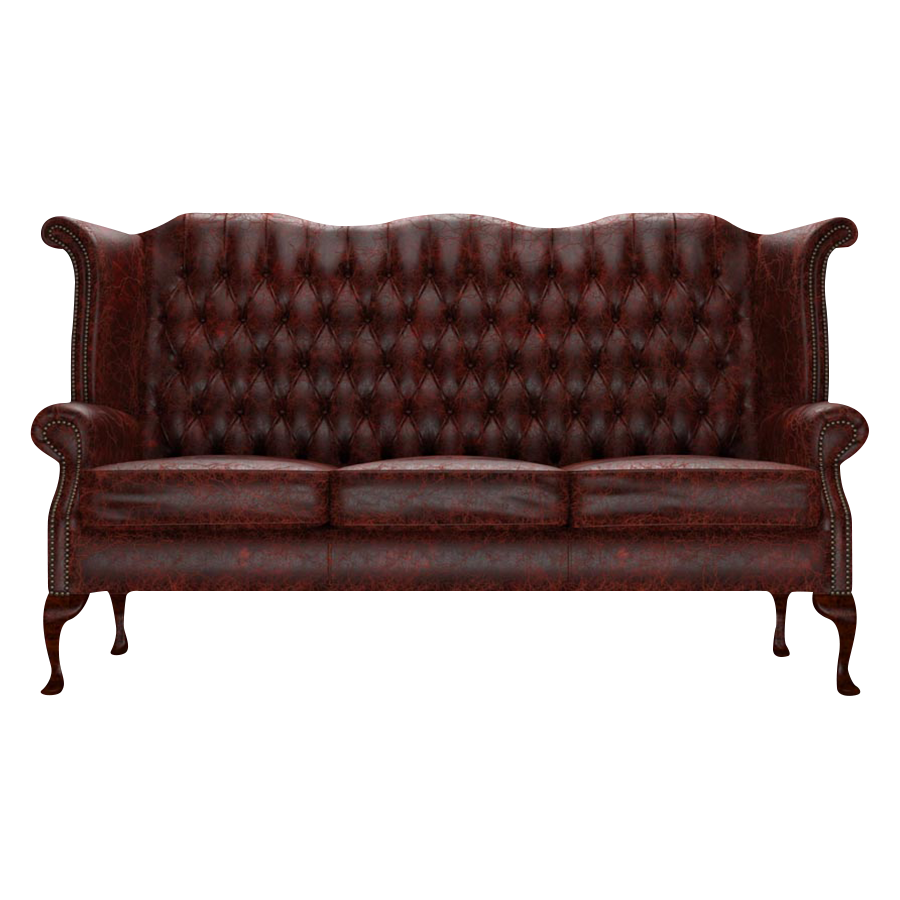 Byron 3 Sits Chesterfield Soffa Tudor Oxblood