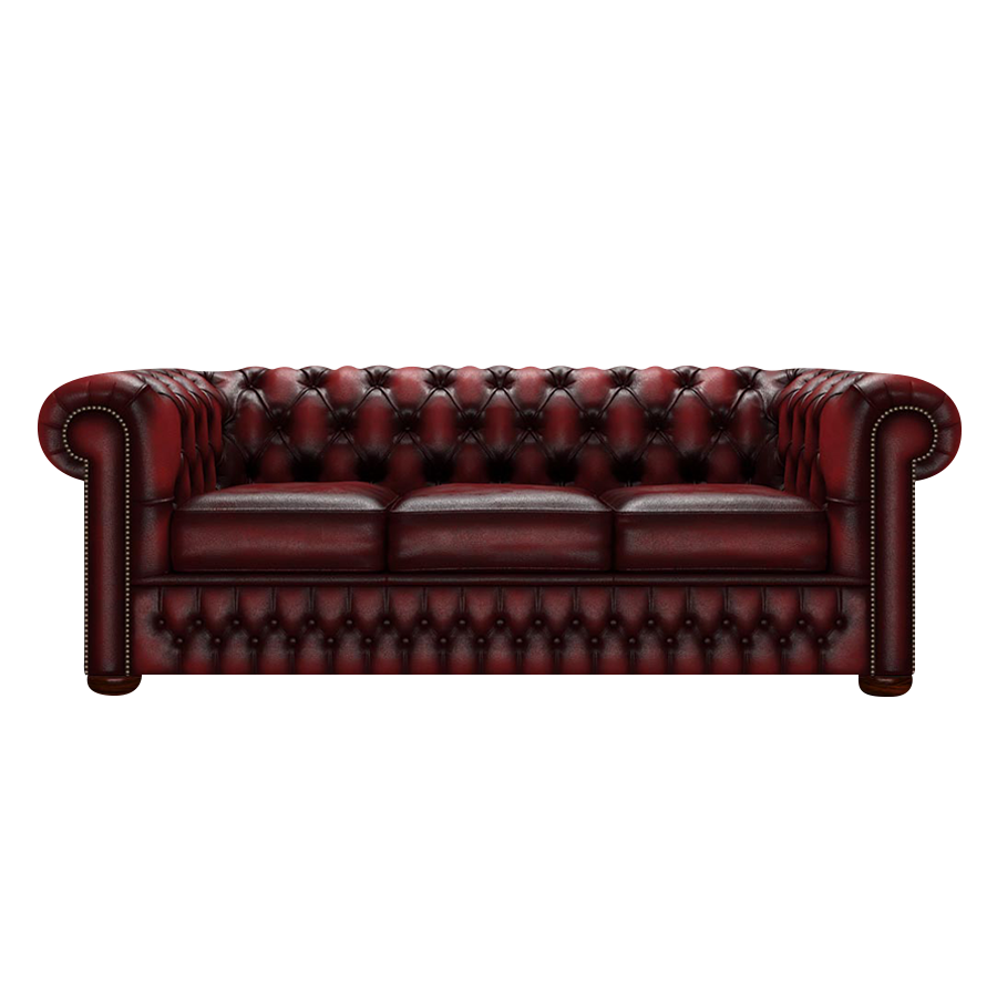 Lade das Bild in den Galerie-Viewer, Classic 3 Sits Chesterfield Soffa Antique Red

