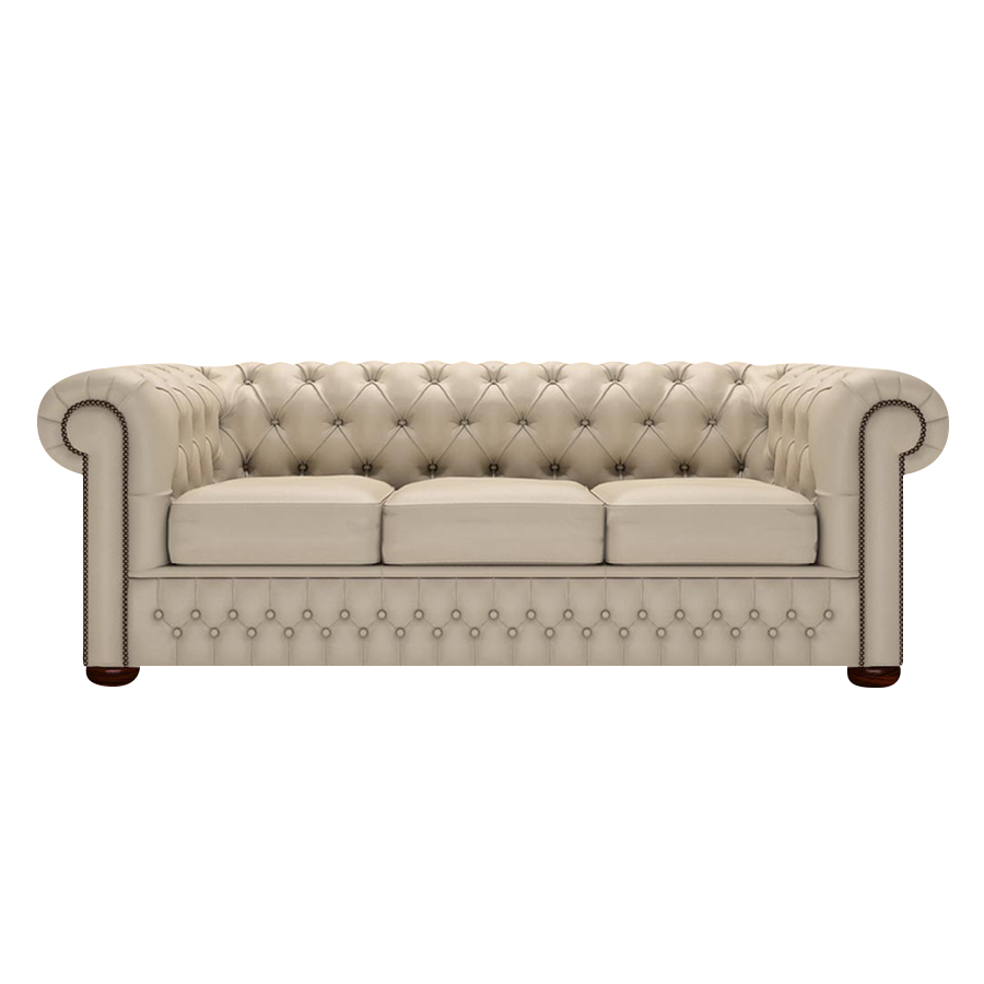 Classic 3 Sits Chesterfield Soffa Birch Blush Beige