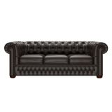 Classic 3 Sits Chesterfield Soffa Birch Brown