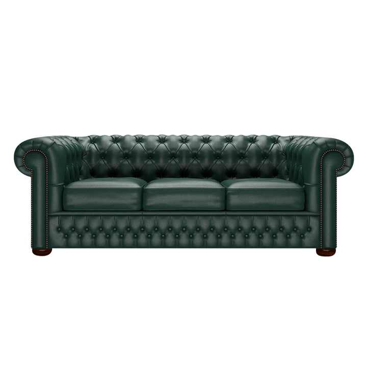 Classic 3 Sits Chesterfield Soffa Birch Forest Green