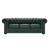 Classic 3 Sits Chesterfield Soffa Birch Forest Green