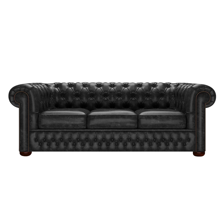 Classic 3 Sits Chesterfield Soffa Etna Black