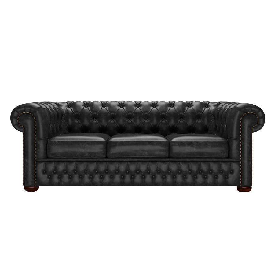Classic 3 Sits Chesterfield Soffa Etna Black