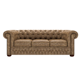 Classic 3 Sits Chesterfield Soffa Etna Camel