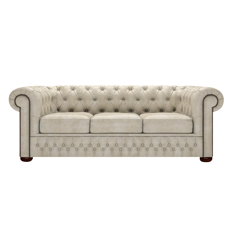 Classic 3 Sits Chesterfield Soffa Etna Cream