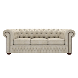 Classic 3 Sits Chesterfield Soffa Etna Cream