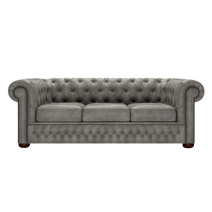 Classic 3 Sits Chesterfield Soffa Etna Grey