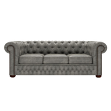 Classic 3 Sits Chesterfield Soffa Etna Grey