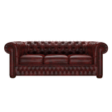 Classic 3 Sits Chesterfield Soffa Etna Red