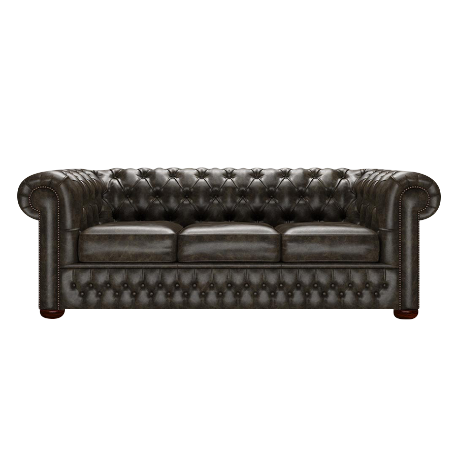 Classic 3 Sits Chesterfield Soffa Old English Alga